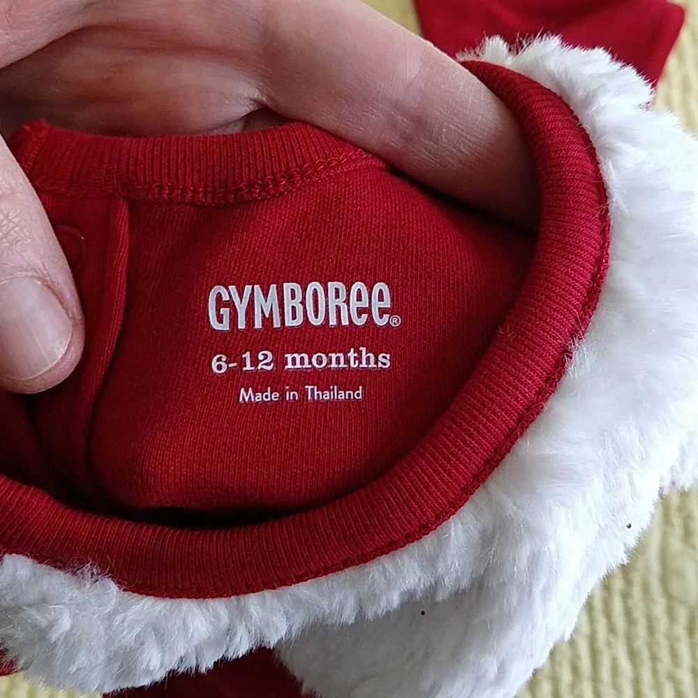 Gymboree Adorable Christmas Santa Onesie